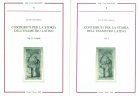 CONTRIBUTI PER LA STORIA DELL'ESAMETRO LATINO Vol. I e II  STTA n. 8